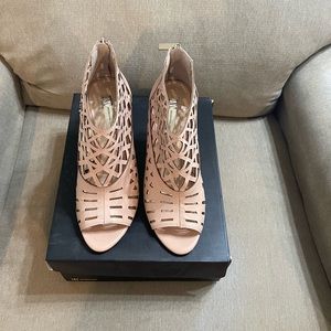 Open toed INC Blush high heel shoes 8.5M worn 5 times.